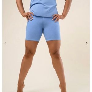 Heather Cornflower Bike Shorts 6.5”